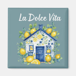 Aimant aquarelle La Dolce Vita Lemon Cottage