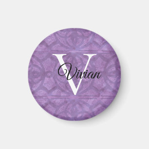 Aimant Aquarelle mute violet