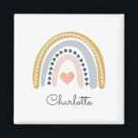 Aimant Aquarelle personnalisée Boho Rainbow<br><div class="desc">Aimant personnalisé tendance couleur boho arc-en-ciel.</div>