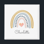 Aimant Aquarelle personnalisée Boho Rainbow<br><div class="desc">Aimant personnalisé tendance couleur boho arc-en-ciel.</div>