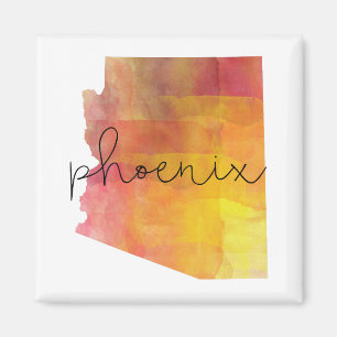 Aimant Aquarelle Phoenix Arizona