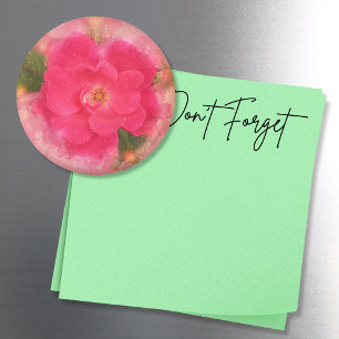 Aimant Aquarelle Rose rosé