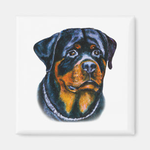 Aimant Aquarelle Rottweiler
