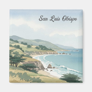 Aimant Aquarelle San Luis Obispo California