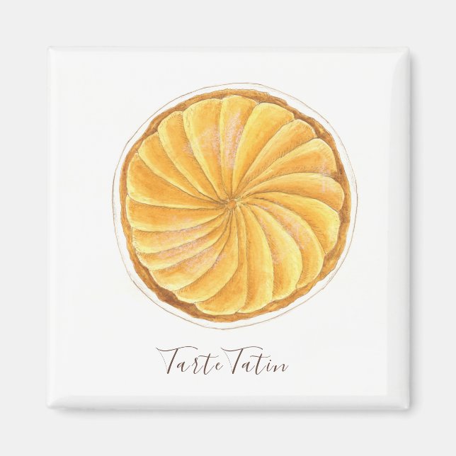 Aimant Aquarelle Tarte Tatin (Devant)