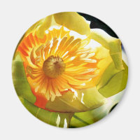 Aquarelle "Tulip Poplar" Jaune