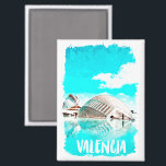 Aimant Aquarelle Valencia Espagne L’Hemisfèric<br><div class="desc">Aquarelle élégante Valencia Spain Magnet qui présente l’architecture unique du bâtiment L’Hemisfèric. Ce produit peut être personnalisé. Super idée souvenir et cadeau.</div>