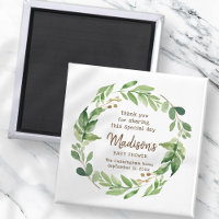 Aquarelle Verdure Baby shower Fête Favoriser