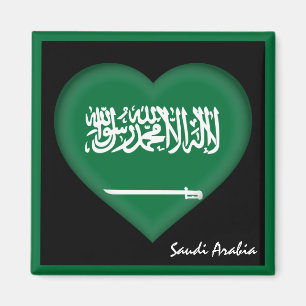 Aimant Arabie Saoudite Drapeau & Saoudienne Vacances de c