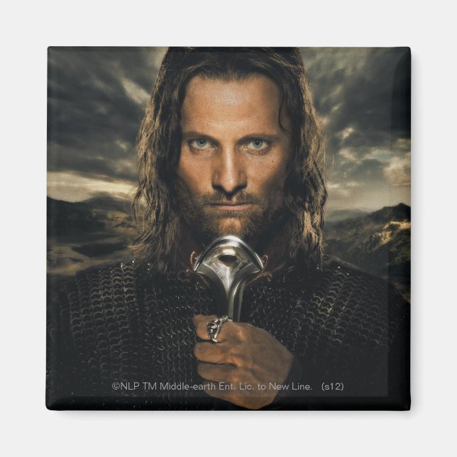 Aimant Aragorn épée vers le bas (Devant)