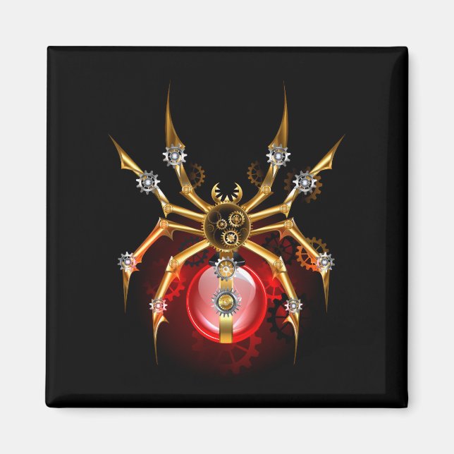 Aimant Araignée en vapeur noire (Devant)