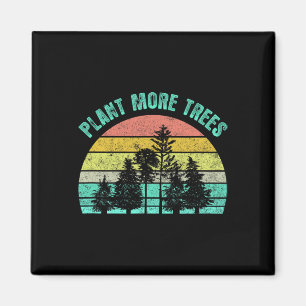 Aimant Arbor Day 2021 Plante Plus d'arbres Retro Nature C