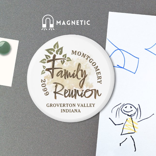 Aimant Arborescence de script de réunion de famille Water (Créateur téléchargé)