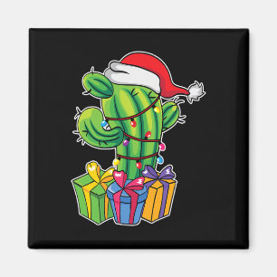 Aimant Arbre à cactus avec cadeaux - Noël mexicain en J