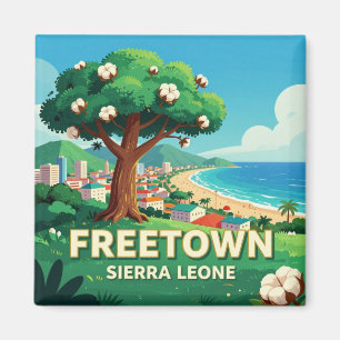 Aimant 🌳 Arbre à coton de Freetown, monument historique
