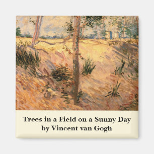 Aimant Arbre dans un champ un jour ensoleillé par Vincent