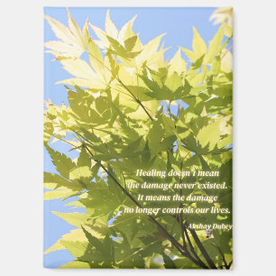 Aimant arbre de guérison, citation inspirante -