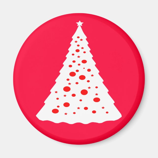 AIMANT ARBRE DE NOËL BLANC (Devant)