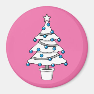 Aimant Arbre de Noël blanc