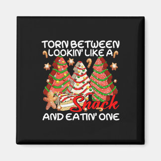 Aimant Arbre De Noël Déchiré Entre La Recherche Comme Un