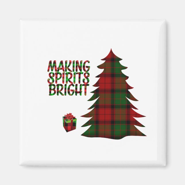 Aimant Arbre de Noël déposé (Devant)