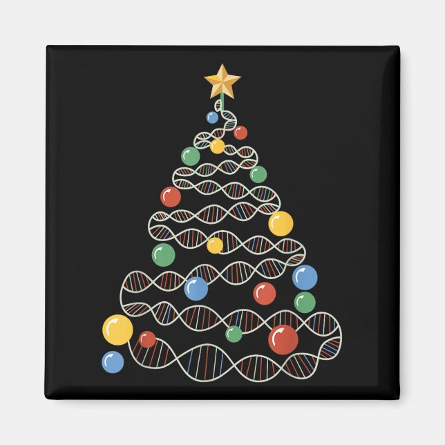 Aimant Arbre de Noël Drôle Science Puns Noël Te (Devant)