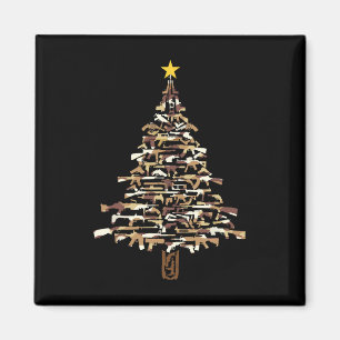 Aimant Arbre de Noël Guns - Impression camouflage Cadeau