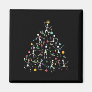 Aimant Arbre de Noël joyeux squelette dansant drôle d'Hal