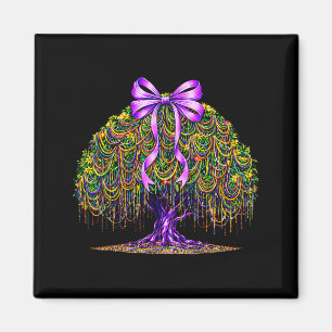 Aimant Arbre de perles de Mardi gras noeud coquette La No