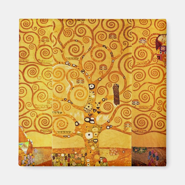 Aimant Arbre de vie Gustav Klimt Nouveau (Devant)
