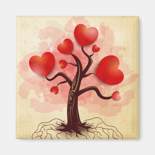 Aimant Arbre des coeurs (Devant)