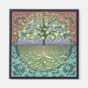 Aimant Arbre des coeurs et de l'amour de la vie