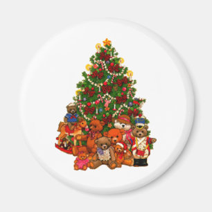 Aimant Arbre et nounours de Noël