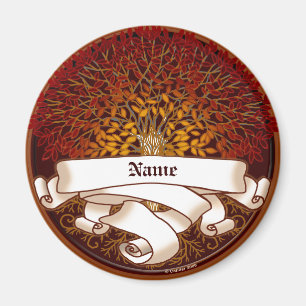 Aimant Arbre Généalogique de la Famille Crimson Nom de Fa