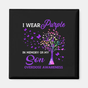 Aimant Arbre Je Porte Une Mémoire Violette Du Fils Adjonc