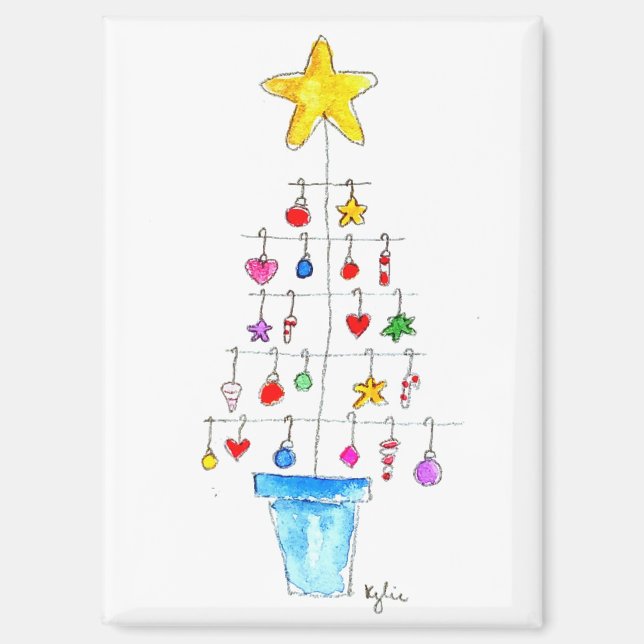 Aimant Arbre Joyeux et Lumineux (Recto)