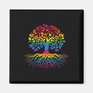 Aimant Arbre Vie Arc-en-ciel Lgbt Cool Drapeau Gay pride 