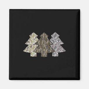 Aimant Arbres de Noël Camo Retro Chasse Noël Reindeer D