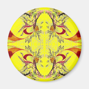 Aimant Arbres et oiseaux imaginaire