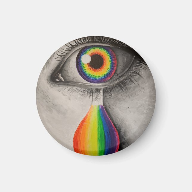 Aimant Arc-en-ciel affiche jeter oreiller trivet de pierr (Devant)