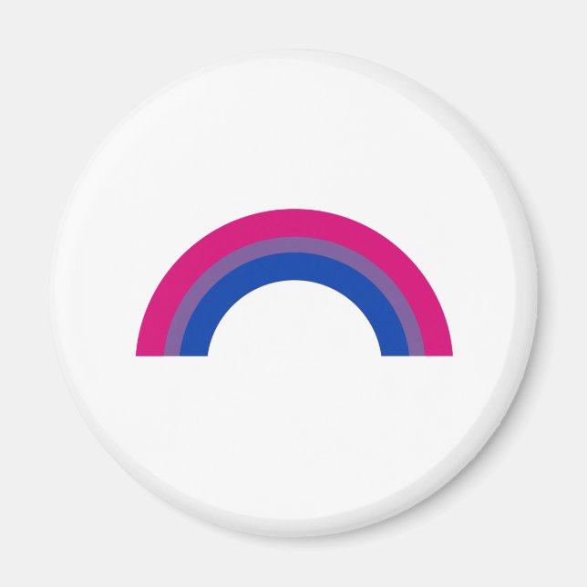 Aimant Arc-en-ciel bisexuel (Devant)