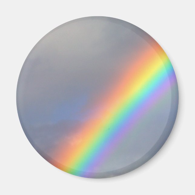 Aimant arc-en-ciel bleu violet (Devant)