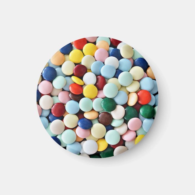 Aimant Arc-en-ciel de bonbons (Devant)