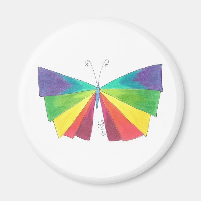 Aimant Arc-en-ciel de Butteryfly (Devant)
