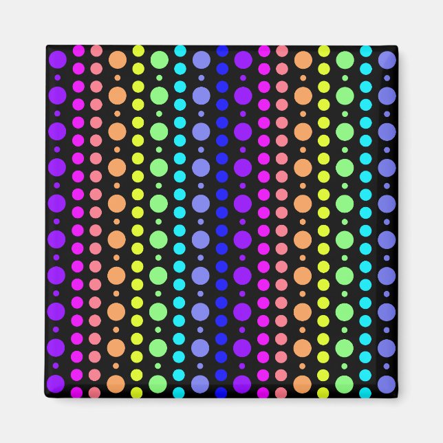 Aimant Arc-en-ciel de l'aimant Dots (Devant)