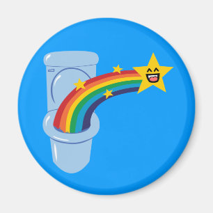 Aimant Arc-en-ciel de toilette