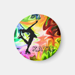 AIMANT ARC-EN-CIEL ET PATINEUR LIQUIDES