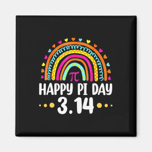Aimant Arc-en-ciel Joyeux Pi Day 3 14 2025 Symbole Pi Amo
