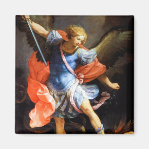 Aimant Archangel Michael piétine Satan, Guido Reni