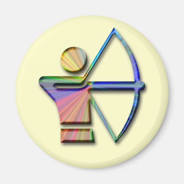 Aimant Archer avec flèche et flèche (Devant)